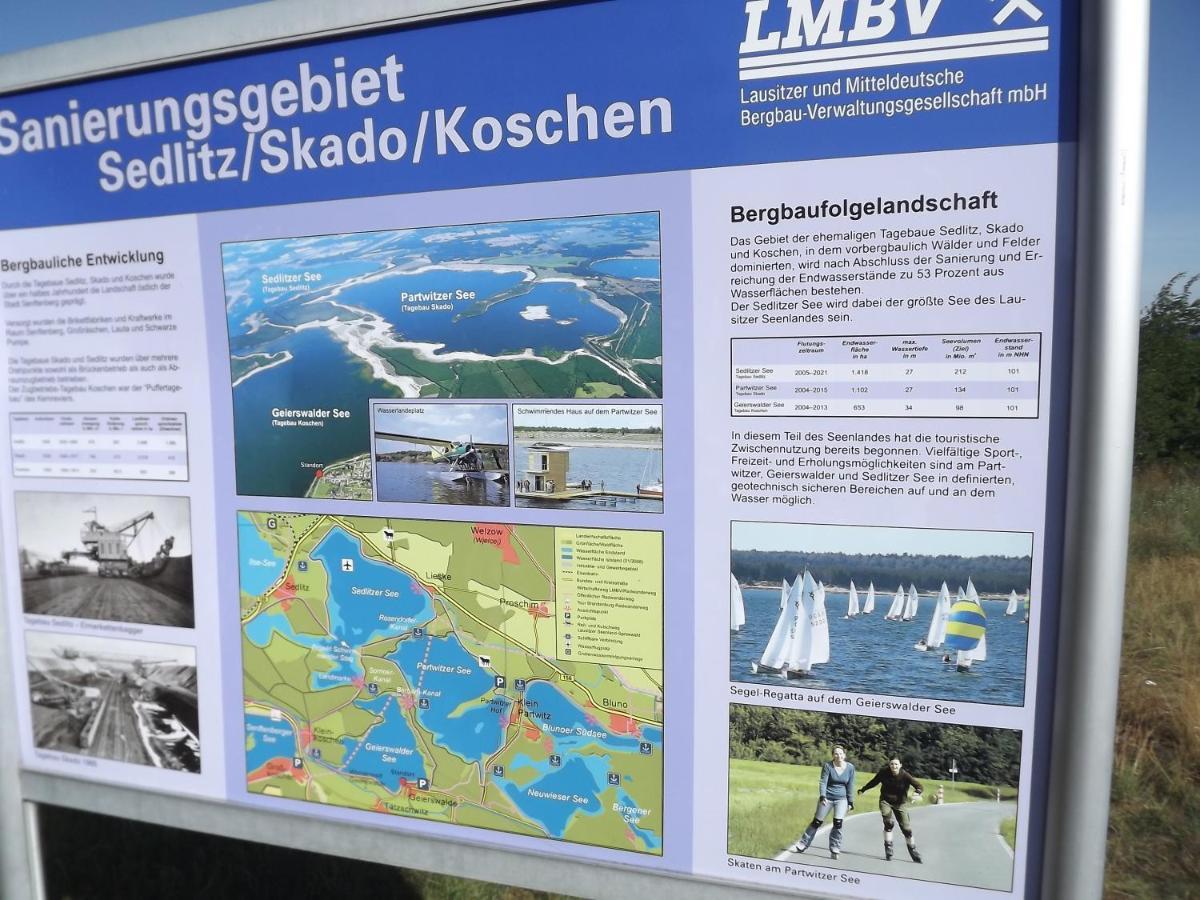 Grosszuegige Ferienwohnung Am Waldesrand Im Seenland Lauta Экстерьер фото
